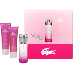 Lacoste Touch of Pink toaletná voda 50 ml + telové mlieko 50 ml + sprchový gél 50 ml, pre ženy darčeková sada