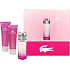 Lacoste Touch of Pink toaletná voda 50 ml + telové mlieko 50 ml + sprchový gél 50 ml, pre ženy darčeková sada