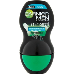 Garnier Men Mineral Cool guličkový dezodorant roll-on pre mužov 50 ml
