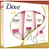 Dove Color Care šampón 250ml + kondicionér 200ml + kondicionér sprej 200 ml, kozmetická sada