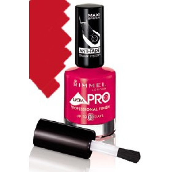 Rimmel London Lycra Pro lak na nechty 323 Riviera Red dlhotrvajúci 12 ml