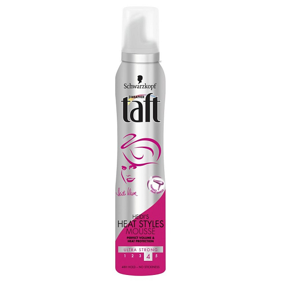 Taft Heidi Heat Styles ultra silná fixácia penové tužidlo 250 ml