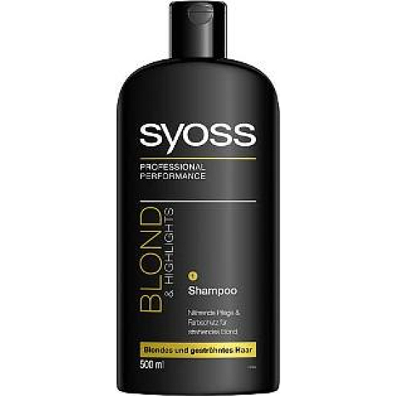 Syoss Blond & Highlights šampón pre blond a melírované vlasy 500 ml