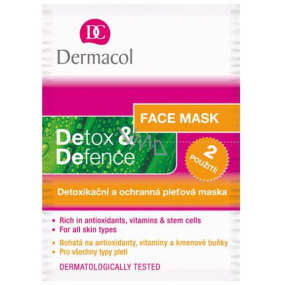 Dermacol Detox & Defence detoxikačné a ochranná pleťová maska 2 x 8 g