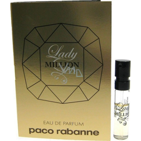 Paco Rabanne Lady Million parfumovaná voda pre ženy 1,5 ml s rozprašovačom, fľaštička