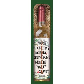 Bohemia Gifts Chardonnay Dedkovi biele darčekové víno 750 ml