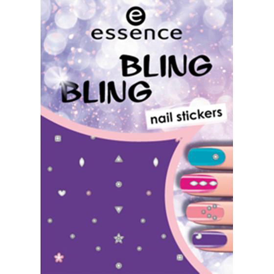 Essence Nail Art Bling Bling nálepky na nechty 01 1 aršík