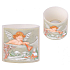 Candles Anjel s trumpetu lampión Valec svietnik na čajovú sviečku 100 x 95 mm