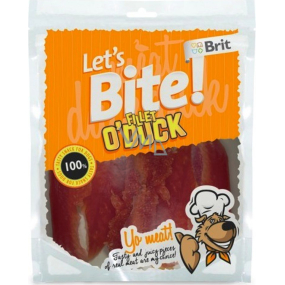 Brit Lets Bite Kačacie prsia filety maškrta pre psov 80 g