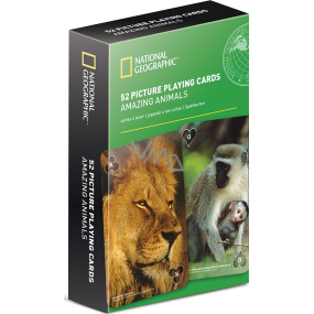 If National Geographic Playing Cards Hracie karty Zvieratá NG 52 kariet