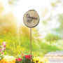Bohemia Gifts Drevený zápich k bylinkám s potlačou - Oregano priemer kolieska je 5 - 8 cm