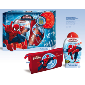 Marvel Spiderman telový a šampón na vlasy 250 ml + toaletný taštička, darčekový balíček