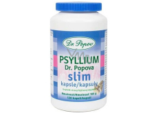 Dr. Popov Psyllium Slim kapsule vláknina pre efektívne a jednoduché chudnutie doplnok stravy 120 kusov