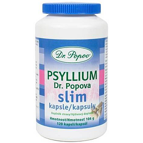 Dr. Popov Psyllium Slim kapsule vláknina pre efektívne a jednoduché chudnutie doplnok stravy 120 kusov Dr. Popov Psyllium Slim kapsule vláknina pre efektívne a jednoduché chudnutie doplnok stravy 120 kusov