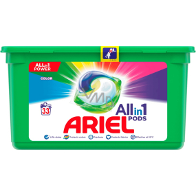 Ariel All-in-1 Pods Color gélové kapsule na farebnú bielizeň 33 kusov 785,4 g