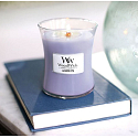 WoodWick Lavender Spa - Levanduľový kúpeľ vonná sviečka s dreveným knôtom a viečkom sklo stredné 275 g