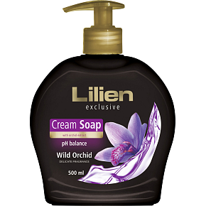 Lilien Exclusive Wild Orchid krémové tekuté mydlo dávkovač 500 ml