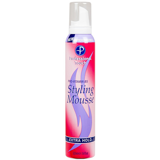 Salon Professional Touch Extra Hold Pink penové tužidlo na vlasy 225 ml