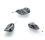 Obsidiánová šupina Troml prívesok prírodný kameň, 2,2-3 cm, 1 kus, kameň spásy