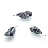 Obsidiánová šupina Troml prívesok prírodný kameň, 2,2-3 cm, 1 kus, kameň spásy
