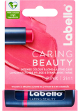 Labello Caring Beauty farebný balzam na pery Pink 4,8 g