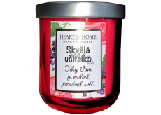 Heart & Home Svieža sójová sviečka s vôňou grapefruitu a čiernych ríbezlí s nápisom Great Teacher 110 g