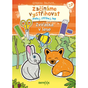 Ditipo Začíname s vystrihovaním Zvieratká v lese kreatívna kniha 17,5 x 24,1 x 0,8 cm, vek 3+