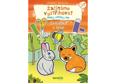 Ditipo Začíname s vystrihovaním Zvieratká v lese kreatívna kniha 17,5 x 24,1 x 0,8 cm, vek 3+