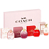 Coach Floral parfumovaná voda 4,5 ml + Wild Rose parfumovaná voda 4,5 ml + Love parfumovaná voda 4,5 ml + Dreams Sunset parfumovaná voda 4,5 ml, darčeková sada miniatúr pre ženy