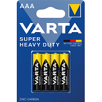 Varta Superlife, batérie AAA, zinko uhlíkové, 4 ks