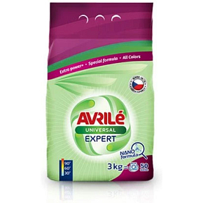 Avrilé Expert Universal prací prášok, 50 prania 3 kg Avrilé Expert Universal prací prášok, 50 prania 3 kg