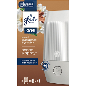 Glade ONE automatický osviežovač vzduchu Sense & Spray + náplň Sandelové drevo & Jazmín, 10ml Glade ONE automatický osviežovač vzduchu Sense & Spray + náplň Sandelové drevo & Jazmín, 10ml
