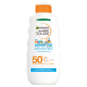 Garnier Ambre Solaire Kids Sensitive Advanced OF50+ opaľovacie mlieko pre deti 200 ml