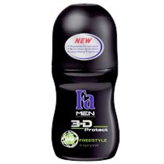 Fa Men 3D Freestyle guličkový dezodorant roll-on pre mužov 50 ml