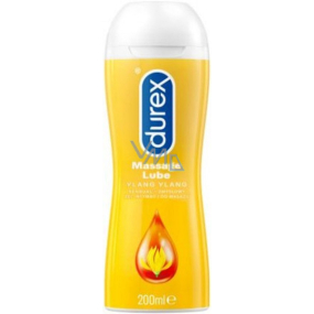 Durex 2v1 Massage Lube Ylang Ylang intímny masážny a lubrikačný gél 200 ml