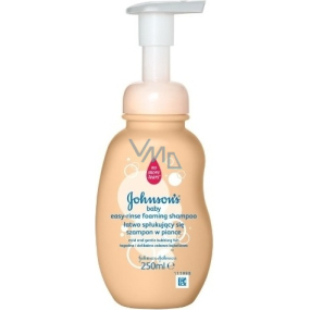 Johnsons Baby Easy rinse ľahko zmývateľný penový šampón pre deti 250 ml