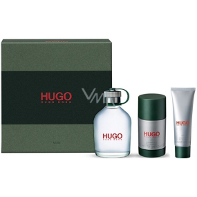 Hugo Boss Hugo Man toaletná voda pre mužov 125 ml + dezodorant stick 75 ml + sprchový gél 50 ml, darčeková sada