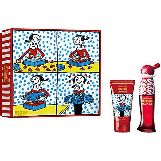 Moschino Cheap And Chic Chic Petals toaletná voda 30 ml + telové mlieko 50 ml, darčeková sada