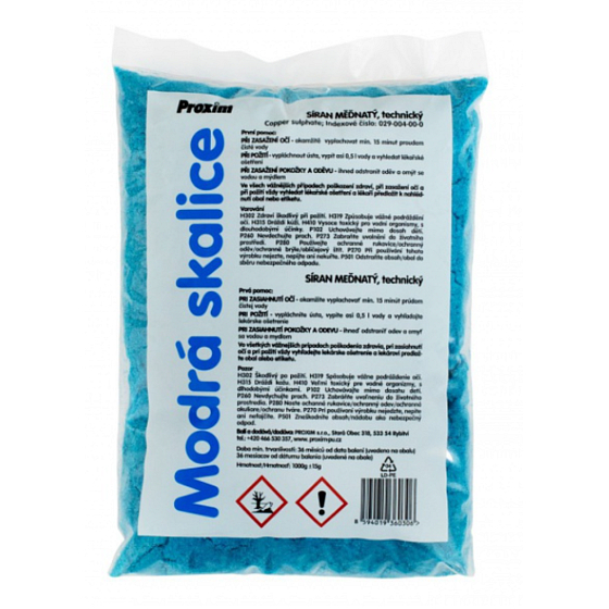 Proxim Modrá skalica síran meďnatý, technický 1 kg sáčok