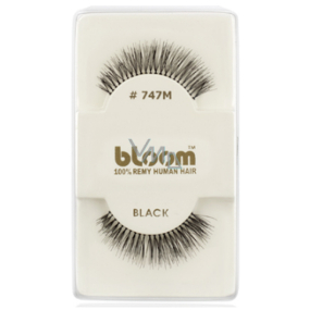 Bloom Natural nalepovacie riasy z prírodných vlasov obloučkové čiernej č. 747M 1 pár