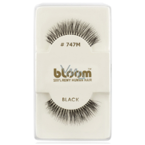 Bloom Natural nalepovacie riasy z prírodných vlasov oblúčkové čierne č. 747M 1 pár