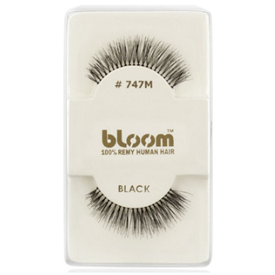 Bloom Natural nalepovacie riasy z prírodných vlasov oblúčkové čierne č. 747M 1 pár