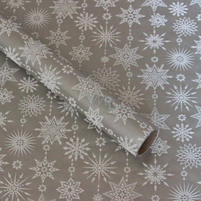 Zowie Darčekový baliaci papier 70 x 150 cm Vianočný Nordic strieborný