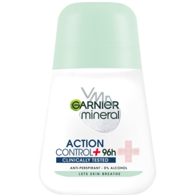 Garnier Mineral Action Control + Clinically Tested guličkový antiperspirant dezodorant roll-on pre ženy 50 ml