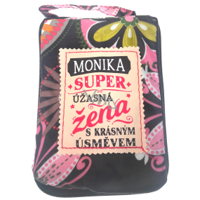 Albi Skladacia taška na zips do kabelky s menom Monika 42 x 41 x 11 cm