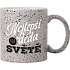 Albi Kameninový hrnček Najlepší dedko na svete sivý 570 ml