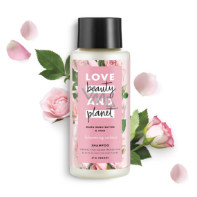 Love Beauty & Planet Murumurské maslo a Ruže Blooming Color šampón na farbené vlasy 400 ml