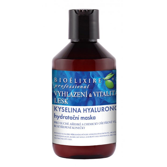 Bioelixire Kyselina hyalurónová hydratačná maska na vlasy suché, lámavé 300 ml