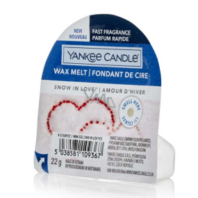 Yankee Candle Snow In Love - Zamilovaný sneh vonný vosk do aromalampy 22 g