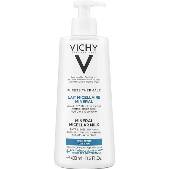 Vichy Pureté Thermale Micelárna mlieko pre suchú pleť 400 ml
